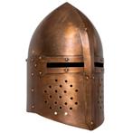 vidaXL Ridderhelm middeleeuws replica LARP staal, Verzenden, Nieuw