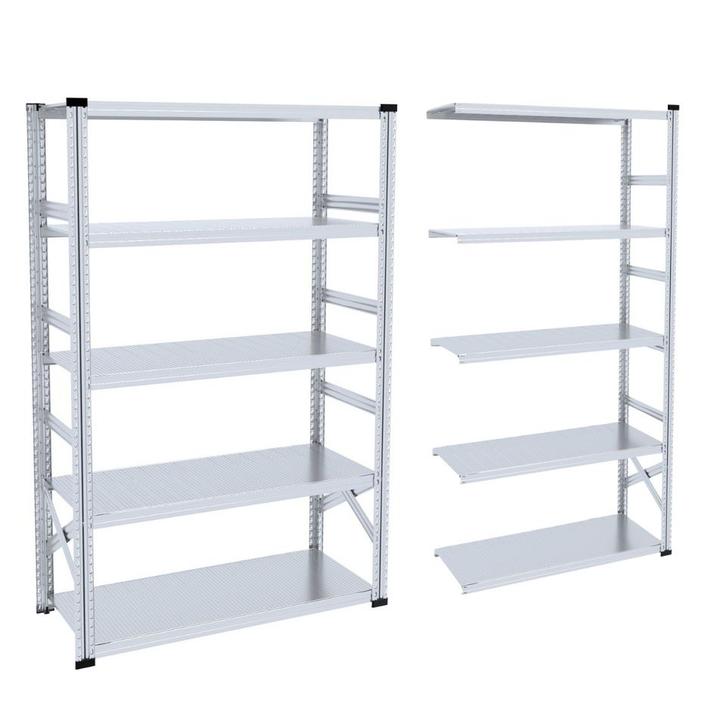 Metalsistem legbordstelling – 6 m lengte, 60 cm diep, 244., Zakelijke goederen, Kantoor en Winkelinrichting | Magazijn, Stelling en Opslag