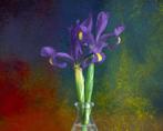 Elizaveta Kalinina - The first white Iris, Antiek en Kunst