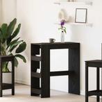 vidaXL Bartafel met rekken Zwarte eik 90x40x103,5 cm bewerkt, Verzenden, Nieuw