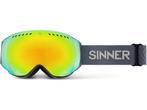 Sinner EMERALD skibril - Donker Grijs - Rode Lens, Verzenden, Zo goed als nieuw