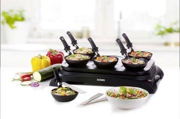 DOMO DO8710W Wokset / Pannenkoekenmaker 2-in-1 - 6 personen beschikbaar voor biedingen