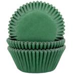 Cupcake Cups HoM Donker Groen 50x33mm. 500st., Verzenden, Nieuw