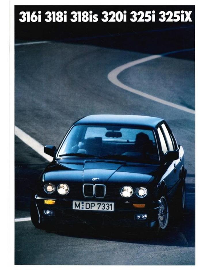1989 BMW 3 SERIE BROCHURE DUITS, Boeken, Auto's | Folders en Tijdschriften, BMW