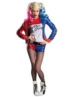 Harley Quinn Kostuum Dames 3 delig, Kleding | Dames, Carnavalskleding en Feestkleding, Nieuw, Verzenden