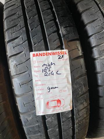 2x Michelin 185 R14C *ZOMER* 9MM gratis montage beschikbaar voor biedingen