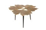 Decoratieve salontafel GINKGO LEAFS 75cm goud handgemaakt, Ophalen of Verzenden, Nieuw