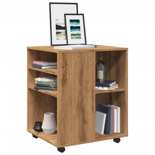 vidaXL Rolkast 60x53x72 cm bewerkt hout artisanaal, Huis en Inrichting, Kasten | Overige, Nieuw, Verzenden