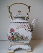 Franklin Mint - Tea Pot - Fine porcelain, hand-painted 24, Antiek en Kunst