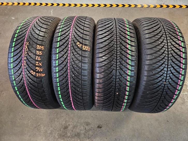 205/55/16 94V GOODYEAR 4SEIZOENSBANDEN 7,7MM PROFIEL 4X, Auto-onderdelen, Banden en Velgen, 16 inch, Erkend duurzaam, All Season