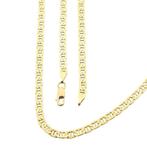 Gouden marineschakel ketting, Ophalen of Verzenden, Gebruikt, Overige kleuren, Goud