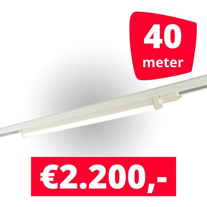 20x LED Railverlichting TL Linear 120 cm White spots + 40M, Zakelijke goederen, Kantoor en Winkelinrichting | Winkel en Inventaris