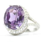 Zonder Minimumprijs - Ring Platina - 7.06ct. tw. Alexandriet, Sieraden, Tassen en Uiterlijk, Ringen, Nieuw