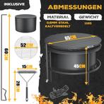 KESSER® Vuurschaal met grillrooster, diameter 65 cm, vuurkor, Verzenden, Zo goed als nieuw