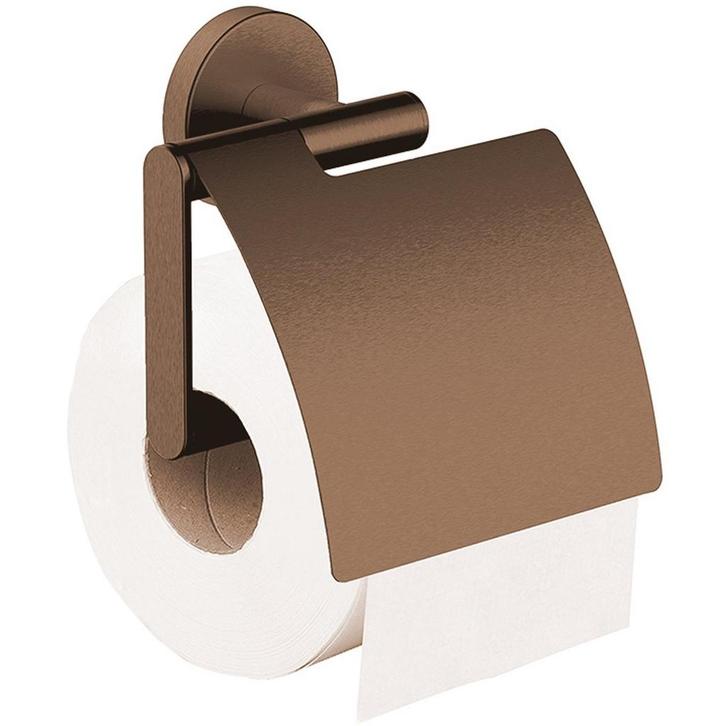 Wiesbaden Alonzo Toiletrolhouder met Klep - Brons Koper, Huis en Inrichting, Badkamer | Badtextiel en Accessoires, Nieuw, Ophalen of Verzenden