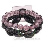 Corsage polscorsage-armband potpourri zwart handmade polscor, Ophalen of Verzenden, Nieuw