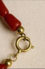 Koraal - 18 karaat - Geel goud - Armband, Antiek en Kunst, Curiosa en Brocante