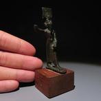 Oud-Egyptisch Brons God Onuris. 11 cm H Late Periode, 664 –