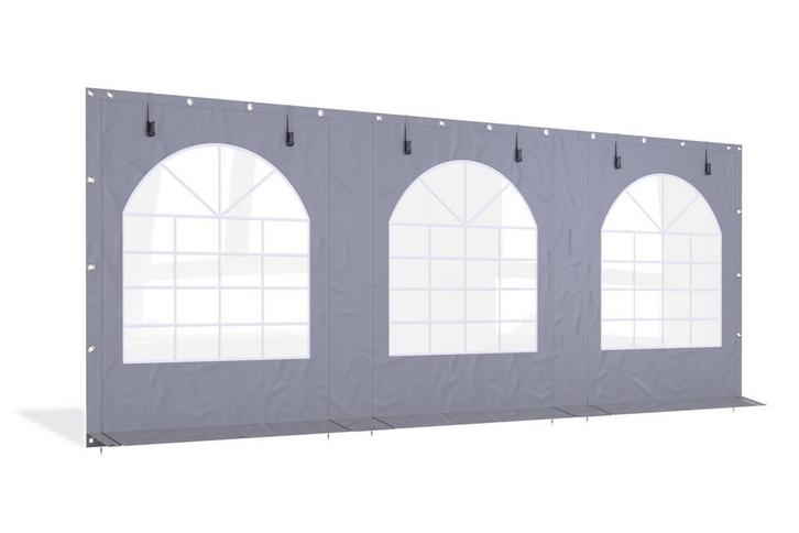 Partytent zijwand PVC met ramen en ritsen | 6 meter | 220cm, Doe-het-zelf en Verbouw, Zeil en Folie, Zeil, Nieuw, Ophalen of Verzenden