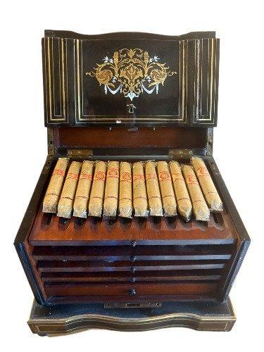 Sigarendoos - Hout, Antiek en Kunst, Antiek | Meubels | Stoelen en Banken