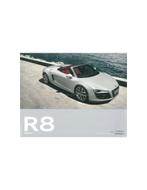 2009 AUDI R8 SPYDER BROCHURE ENGELS, Boeken, Auto's | Folders en Tijdschriften, Nieuw, Audi, Author