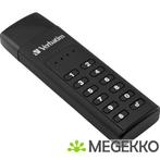 Verbatim Keypad Secure 128GB USB-C, Computers en Software, Verzenden, Nieuw