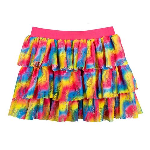 Regenboog Minirok Ruches, Kinderen en Baby's, Carnavalskleding en Verkleedspullen, Nieuw, Verzenden