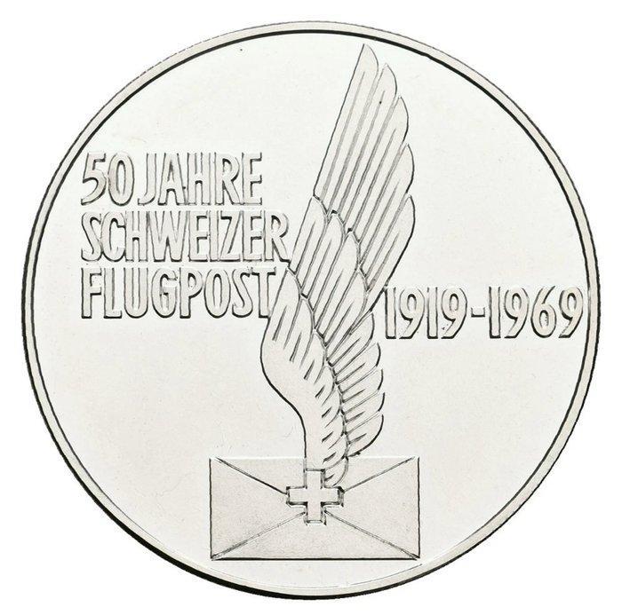 Zwitserland. Silver medal Silbermedaille 1969 50 Jahre, Postzegels en Munten, Munten | Europa | Niet-Euromunten