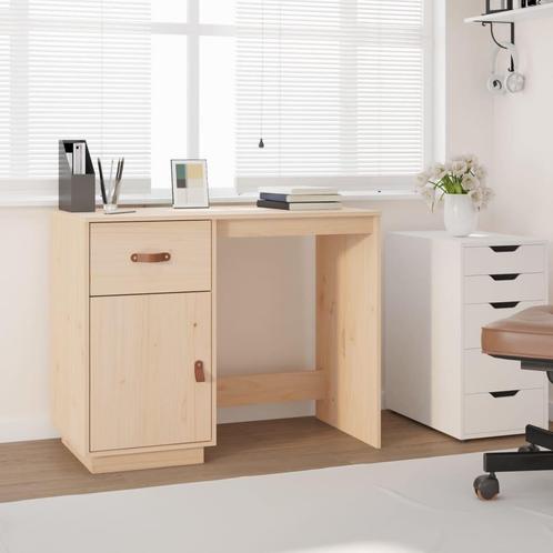 vidaXL Bureau 95x50x75 cm massief grenenhout, Huis en Inrichting, Bureaus, Nieuw, Verzenden