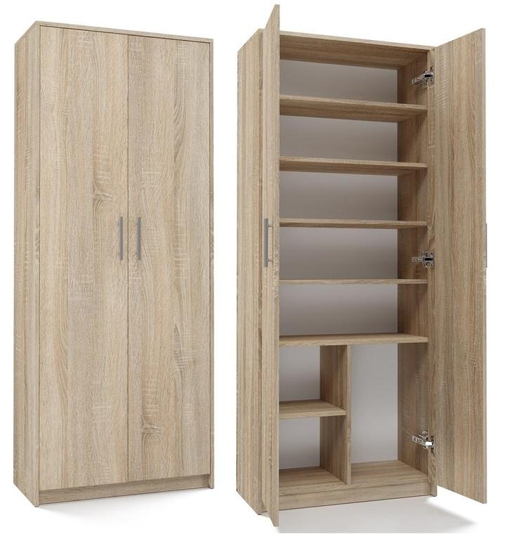 Kantoorkast-Kledingkast Sonoma (Kledingkasten, Slaapkamer), Huis en Inrichting, Kasten | Kledingkasten, 25 tot 50 cm, Nieuw, Overige houtsoorten