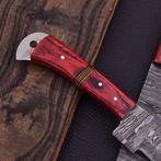 Keukenmes - Chefs knife - Gevouwen staal, pakka hout -, Antiek en Kunst