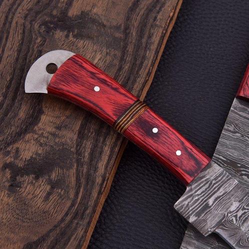 Keukenmes - Chefs knife - Gevouwen staal, pakka hout -, Antiek en Kunst, Antiek | Keukenbenodigdheden