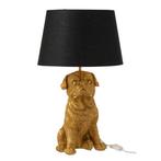 Lamp - resin - Tafellamp Hond goud, Antiek en Kunst