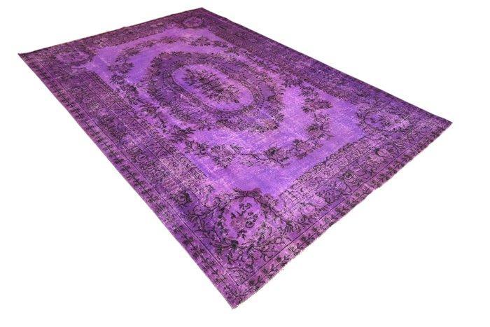 Paars vintage - Vloerkleed - 280 cm - 190 cm - met, Huis en Inrichting, Stoffering | Tapijten en Kleden