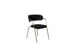 Eetkamerstoel Livia - Goud - Zwart Fluweel - Jörn, Huis en Inrichting, Stoelen, Verzenden, Nieuw