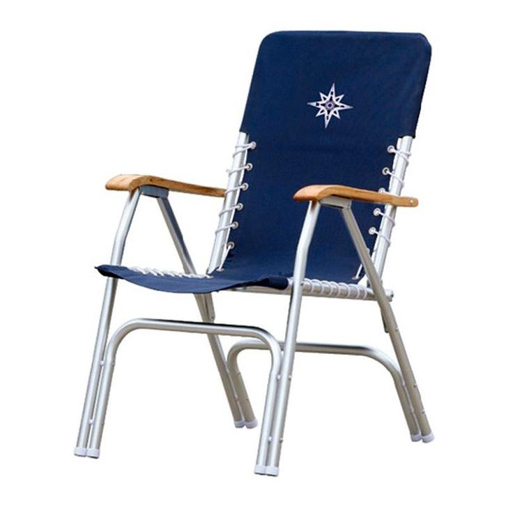 Dekstoel Beach Opvouwbaar Aluminium Hoog Model, Watersport en Boten, Bootonderdelen, Nieuw, Zeilboot of Motorboot, Ophalen of Verzenden