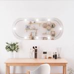 vidaXL Wandspiegel met LEDs ovaal 40x90 cm glas, Huis en Inrichting, Woonaccessoires | Spiegels, Verzenden, Nieuw