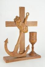 Kruis - Hout - 1950-1960, Antiek en Kunst
