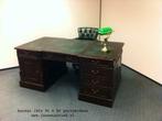 Engels Mahonie bureau buro 180x50 en 80 hoog nu €750,00, Ophalen, Nieuw, Bureau