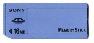 Memory Stick Card - 16MB voor Sony Cameras