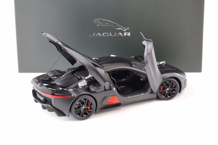 Almost Real 1:18 - Modelauto - Jaguar C-X75 - Satin black, Hobby en Vrije tijd, Modelauto's | 1:5 tot 1:12