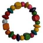 Fako Bijoux® - Armband - Hout - Mix - Multi 2, Sieraden, Tassen en Uiterlijk, Armbanden, Verzenden, Nieuw