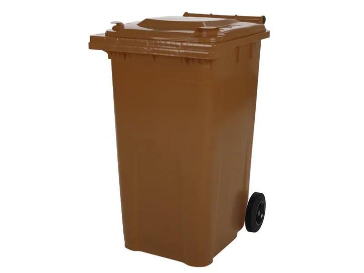 Vuilcontainer 240 liter 2-wiel bruin, Zakelijke goederen, Kantoor en Winkelinrichting | Magazijn, Stelling en Opslag, Ophalen of Verzenden