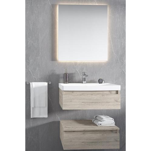 Badmeubel Hilo Licht Eiken 60CM (Badkamermeubels), Huis en Inrichting, Badkamer | Badkamermeubels, Nieuw, Ophalen of Verzenden