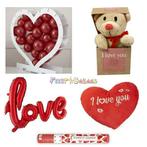 Valentijn Versiering Ballonnen Slingers Beertje Kaart Kaars, Nieuw, Versiering, Ophalen of Verzenden, Valentijn of Romantisch