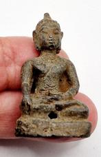 Oud-Indochinese, Birmaans of Siamese Brons Zittende Boeddha
