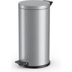 Hailo Solid L pedaalemmer 18l - zilver, Huis en Inrichting, Woonaccessoires | Prullenbakken, Verzenden, Nieuw