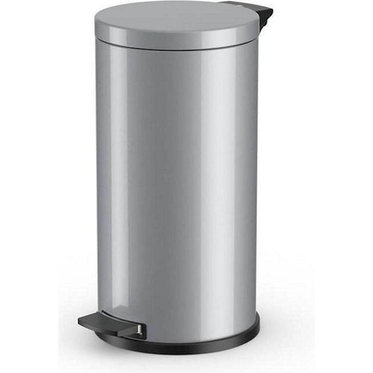 Hailo Solid L pedaalemmer 18l - zilver, Huis en Inrichting, Woonaccessoires | Prullenbakken, Nieuw, Verzenden