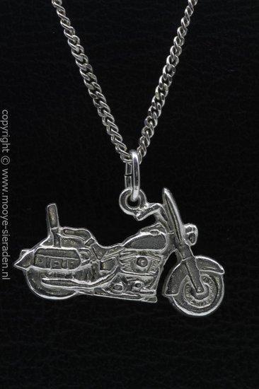 Zilveren Motor Heritage met beschermplaat ketting hanger, Sieraden, Tassen en Uiterlijk, Kettinghangers, Verzenden