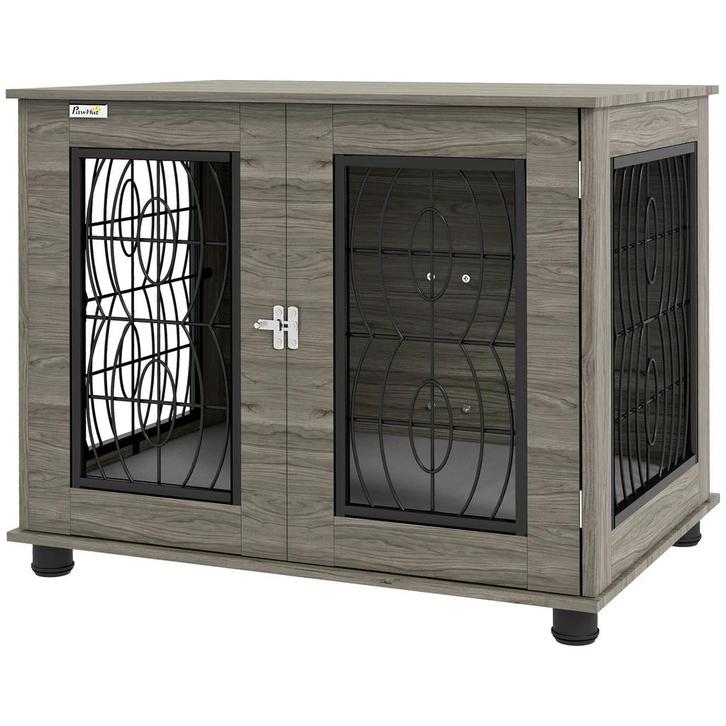 TRUUSK Hondenkooi Met Kussen - Afsluitbaar - Voordeur - Draa, Dieren en Toebehoren, Honden-accessoires, Nieuw, Verzenden